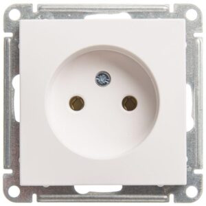 Розетка 1-м СП W59 16А IP20 без заземл. без защ. шторок механизм бел. SE RS16-153-1-86 оптом купить цена