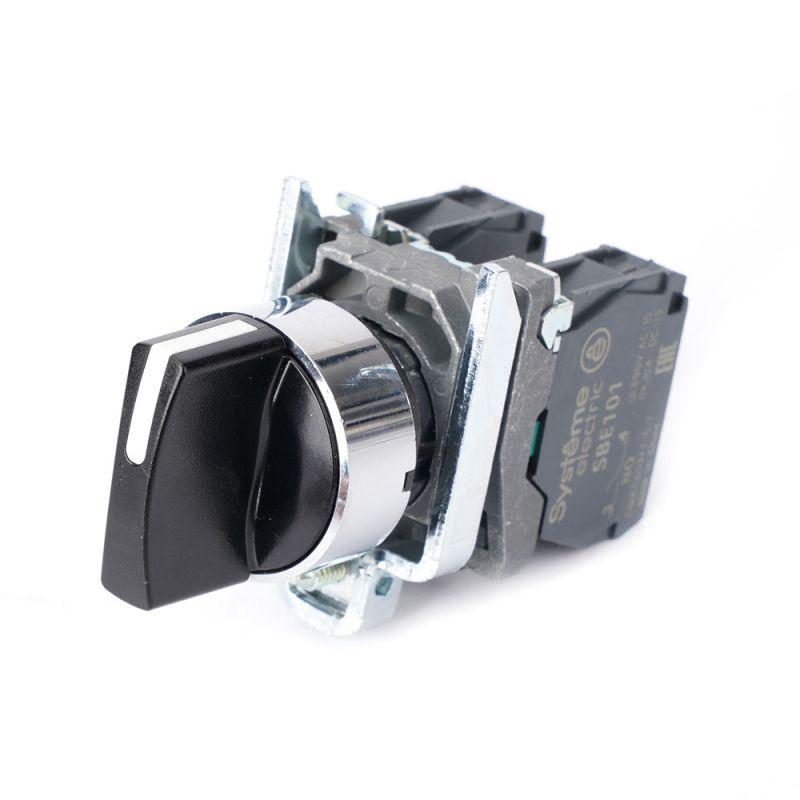 Переключатель модульный SB4 в сборе 22мм 3поз. с фиксацией 2НО SE SB4BD33 купить оптом выгодно Переключатель модульный SB4 в сборе 22мм 3поз. с фиксацией 2НО SE SB4BD33 оптом купить цена