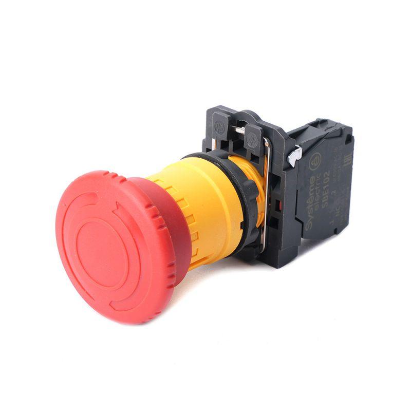 Кнопка аварийн останова SB5 в сборе 22мм 40мм повернуть для возврата пластик 1НЗ SE SB5AS8442 купить оптом выгодно Кнопка аварийн останова SB5 в сборе 22мм 40мм повернуть для возврата пластик 1НЗ SE SB5AS8442 оптом купить цена