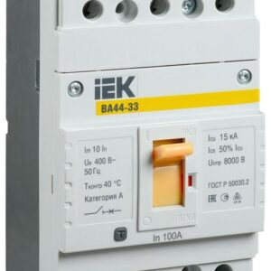 Выключатель автоматический 3п 100А 15кА ВА44 33 IEK SVA4410-3-0100 оптом купить цена