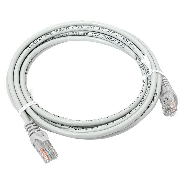 Патч-корд кат.5E UTP неэкранир. PVC 1Гбит/с 3м сер. TERACOM EKF TRC-5EUTP-PVC-3M-GY купить оптом выгодно Патч-корд кат.5E UTP неэкранир. PVC 1Гбит/с 3м сер. TERACOM EKF TRC-5EUTP-PVC-3M-GY оптом купить цена