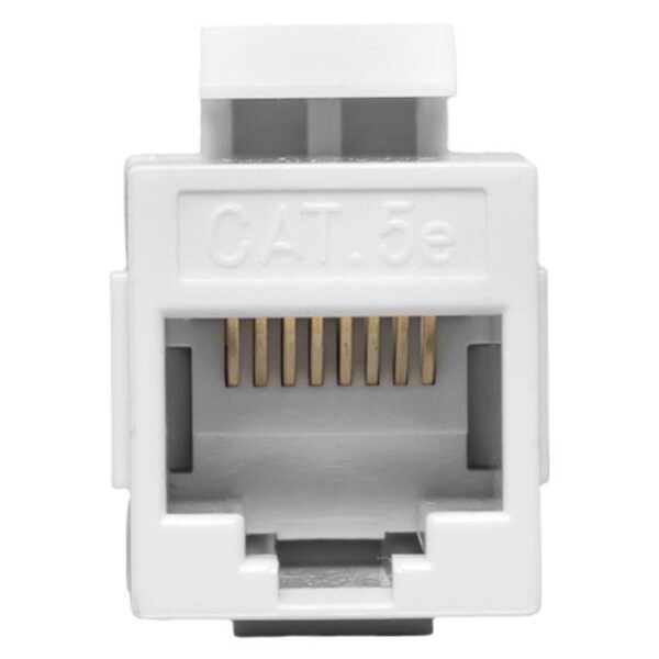 Адаптер проходной Keystone RJ45-RJ45 кат.5E неэкранир. TERACOM бел. EKF TRC-INLC-KSTN-5EUTP-WH оптом купить цена