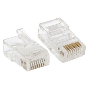 Коннектор RJ45 (8P8C) кат.5E неэкранир. TERACOM универс. (уп.10шт) EKF TRC-PLUG-5EUTP-10 оптом купить цена