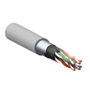 Кабель витая пара F/UTP кат.5E 4 пары 24 AWG solid PVC сер. TERACOM PRO EKF TRP-5EFTP-04PVC-GY-IN3 оптом купить цена