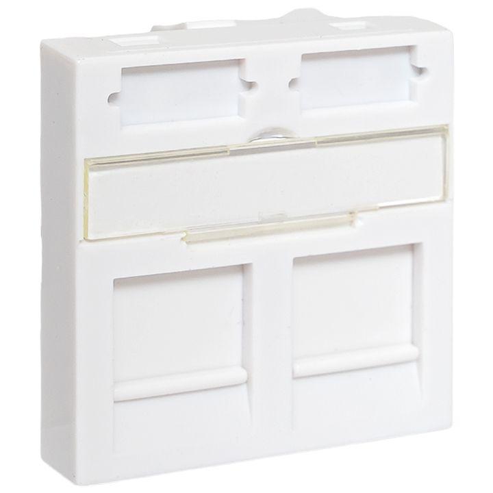 Вставка розеточная 45х45мм формат Mosaic на 2 модуля Keystone защ. шторки с маркерами бел. TERACOM PRO EKF TRP-INS-MOS-2M2P-WH купить оптом выгодно Вставка розеточная 45х45мм формат Mosaic на 2 модуля Keystone защ. шторки с маркерами бел. TERACOM PRO EKF TRP-INS-MOS-2M2P-WH оптом купить цена