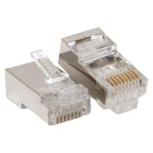 Коннектор RJ45 (8P8C) кат.6 экранир. 30мкд (уп.20шт) TERACOM PRO EKF TRP-PLUG-6FTP-20 оптом купить цена