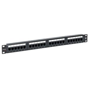 Патч-панель 19дюйм 1U кат.5E UTP неэкранир. 24 порта RJ45 Dual IDC TERACOM PRO EKF TRP-PPNL-5EUTP-1U24 оптом купить цена