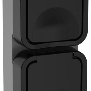 Розетка 2-м ОП TORS 16А IP55 TS132 вертик. с заземл. с крышкой графит IEK TS-R26-16-55-V-K53 оптом купить цена