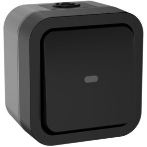 Переключатель 1-кл. ОП TORS 10А IP55 TS102 с индикацией графит IEK TS-V10-1-10-55-K53 оптом купить цена