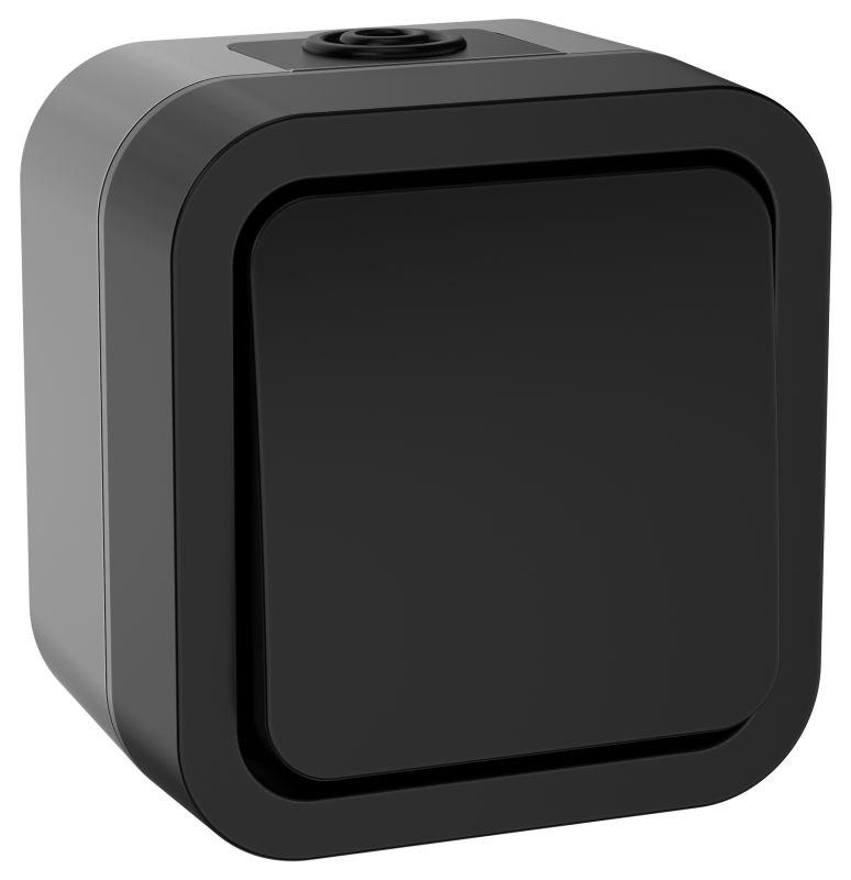 Выключатель кнопочный 1-кл. ОП TORS 10А IP55 TS110 графит IEK TS-V14-0-10-55-K53 купить оптом выгодно Выключатель кнопочный 1-кл. ОП TORS 10А IP55 TS110 графит IEK TS-V14-0-10-55-K53 оптом купить цена