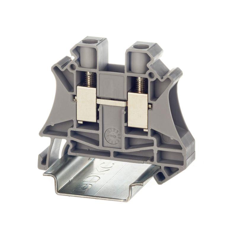 Клемма проходная винтовой зажим 2 точки подключения 10кв.мм сер. DKC TUR-10 купить оптом выгодно Клемма проходная винтовой зажим 2 точки подключения 10кв.мм сер. DKC TUR-10 оптом купить цена