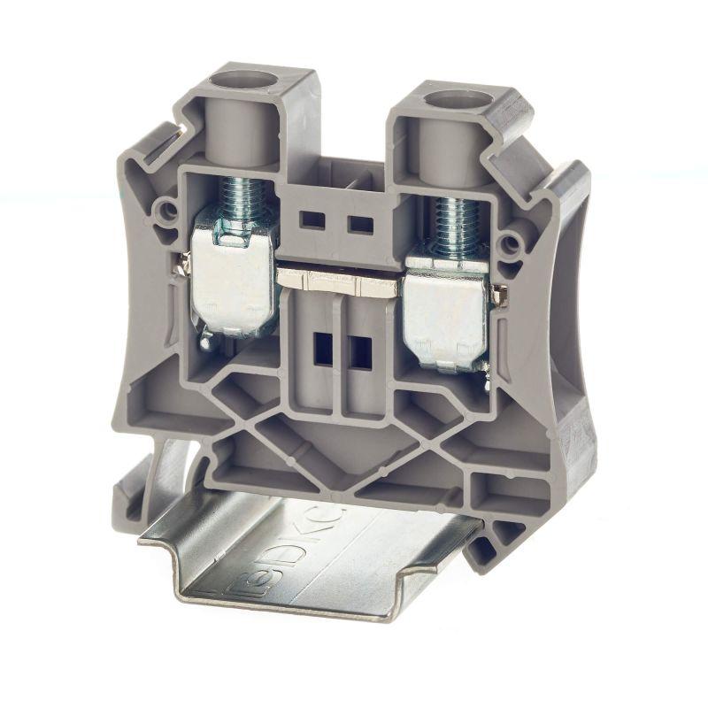 Клемма проходная винтовой зажим 2 точки подключения 16кв.мм сер. DKC TUR-16 купить оптом выгодно Клемма проходная винтовой зажим 2 точки подключения 16кв.мм сер. DKC TUR-16 оптом купить цена