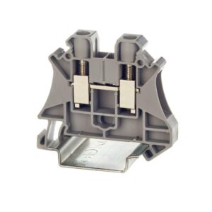 Клемма проходная винтовой зажим 2 точки подключения 6кв.мм сер. DKC TUR-6 оптом купить цена