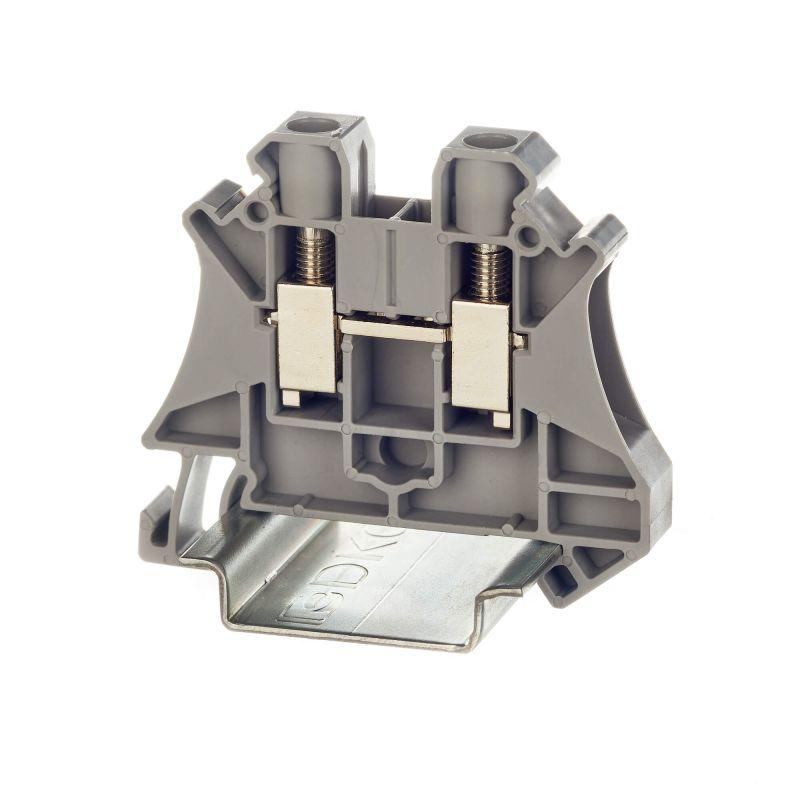 Клемма проходная винтовой зажим 2 точки подключения 6кв.мм сер. DKC TUR-6 купить оптом выгодно Клемма проходная винтовой зажим 2 точки подключения 6кв.мм сер. DKC TUR-6 оптом купить цена