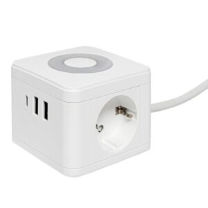 Удлинитель "Куб" 2х1.3м 2USB 2.4А+Type C + Ночник 1кв.мм EKF UBA-CUB-2-TC оптом купить цена