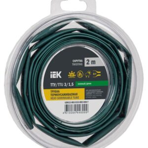 Трубка термоусадочная ТТУ нг-LS 3/1.5 зел. (уп.2м) IEK UDR12-003-D15-002-K06-T оптом купить цена