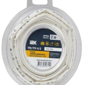 Трубка термоусадочная ТТУ нг-LS 4/2 бел. (уп.2м) IEK UDR12-004-002-002-K01-T оптом купить цена