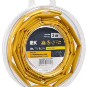 Трубка термоусадочная ТТУ нг-LS 5/2.5 желт. (уп.2м) IEK UDR12-005-D25-002-K05-T оптом купить цена