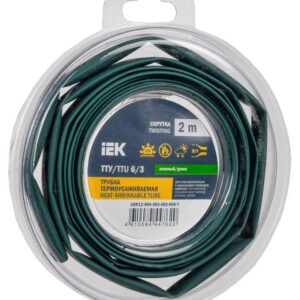 Трубка термоусадочная ТТУ нг-LS 6/3 зел. (уп.2м) IEK UDR12-006-003-002-K06-T оптом купить цена