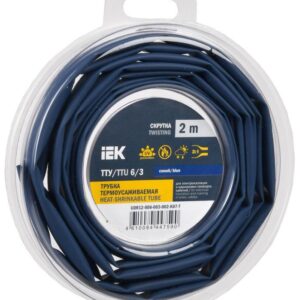 Трубка термоусадочная ТТУ нг-LS 6/3 син. (уп.2м) IEK UDR12-006-003-002-K07-T оптом купить цена