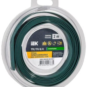 Трубка термоусадочная ТТУ нг-LS 8/4 зел. (уп.2м) IEK UDR12-008-004-002-K06-T оптом купить цена
