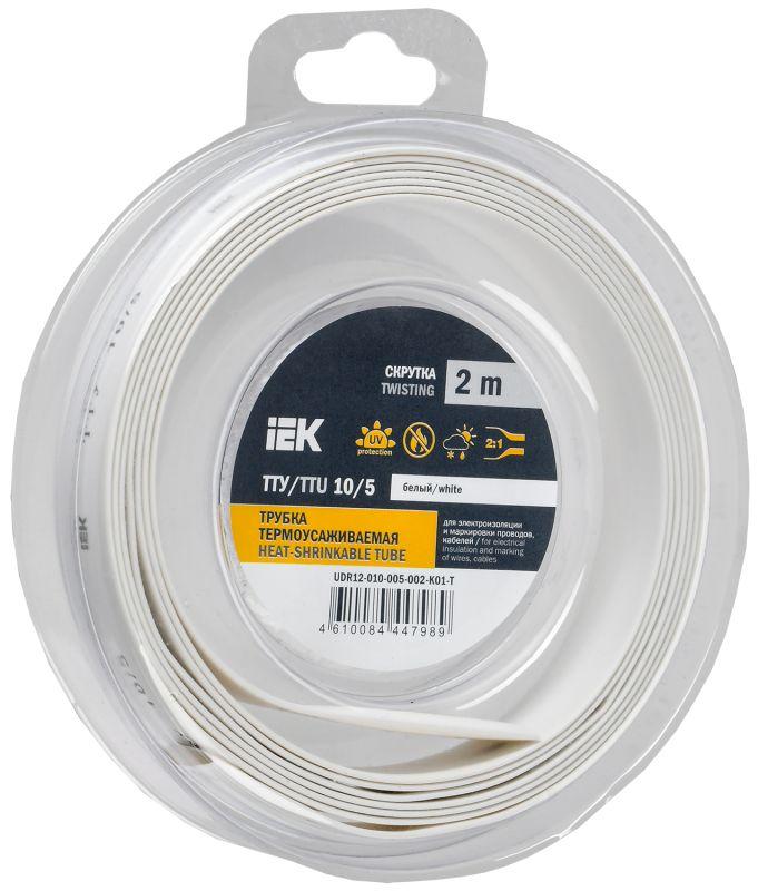 Трубка термоусадочная ТТУ нг-LS 10/5 бел. (уп.2м) IEK UDR12-010-005-002-K01-T купить оптом выгодно Трубка термоусадочная ТТУ нг-LS 10/5 бел. (уп.2м) IEK UDR12-010-005-002-K01-T оптом купить цена