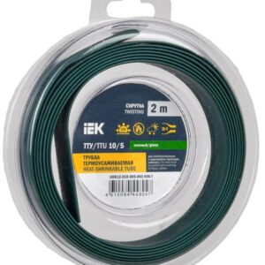 Трубка термоусадочная ТТУ нг-LS 10/5 зел. (уп.2м) IEK UDR12-010-005-002-K06-T оптом купить цена