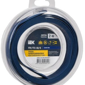 Трубка термоусадочная ТТУ нг-LS 10/5 син. (уп.2м) IEK UDR12-010-005-002-K07-T оптом купить цена