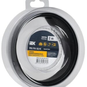 Трубка термоусадочная ТТУ нг-LS 12/6 черн. (уп.2м) IEK UDR12-012-006-002-K02-T оптом купить цена