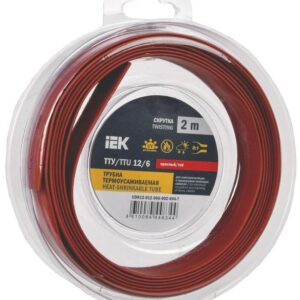 Трубка термоусадочная ТТУ нг-LS 12/6 красн. (уп.2м) IEK UDR12-012-006-002-K04-T оптом купить цена