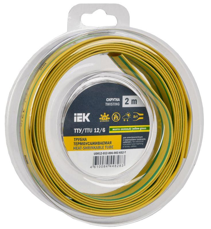 Трубка термоусадочная ТТУ нг-LS 12/6 желт. (уп.2м) IEK UDR12-012-006-002-K05-T купить оптом выгодно Трубка термоусадочная ТТУ нг-LS 12/6 желт. (уп.2м) IEK UDR12-012-006-002-K05-T оптом купить цена