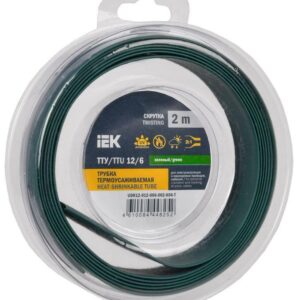 Трубка термоусадочная ТТУ нг-LS 12/6 зел. (уп.2м) IEK UDR12-012-006-002-K06-T оптом купить цена
