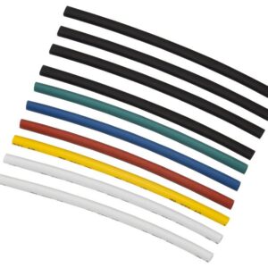 Набор трубок термоусадочных тонкостен. ТТУ 4/2 (4хЧ; 2хБ; К; С; Ж; З) 10х10см разноцвет. IEK UDRS-D2-D4-10-10 оптом купить цена