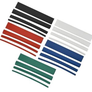 Набор трубок термоусадочных тонкостен. ТТУ 2/1; 4/2; 6/3; 8/4 (З; С; К; Ч) 20х8см разноцвет. IEK UDRS-D2-D8-10-3 оптом купить цена