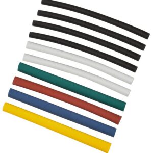 Набор трубок термоусадочных тонкостен. ТТУ 6/3 (4хЧ; 2хБ; К; С; Ж; З) 10х10см разноцвет. IEK UDRS-D3-D6-10-10 оптом купить цена