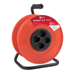 Удлинитель на катушке 4х50м с заземл. 10А IP20 Атлант 2.0 2.2кВт ПВС 3х1 PROxima EKF UKA02-10-310-4-50 оптом купить цена