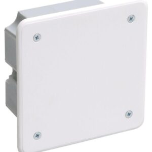 Коробка распаячная СП 92х92х45 КМ41021 для полых стен (с саморезами метал. лапки. с крышкой) IEK UKG11-092-092-040-M оптом купить цена