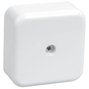 Коробка распаячная ОП 50х50х20 IP20 КМ41206-01 (4 клем. 3кв.мм) бел. IEK UKO10-050-050-020-K01 оптом купить цена