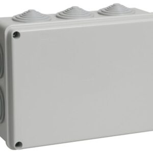 Коробка распаячная ОП 190х140х70 IP55 КМ41244 RAL7035 (10 гермовводов) IEK UKO11-190-140-070-K41-55 оптом купить цена
