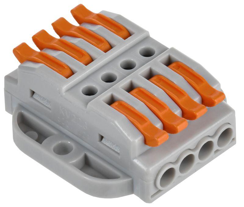 Клемма строительно-монтажная СМК 222-4144P IEK UKZ20-4144P-050 купить оптом выгодно Клемма строительно-монтажная СМК 222-4144P IEK UKZ20-4144P-050 оптом купить цена