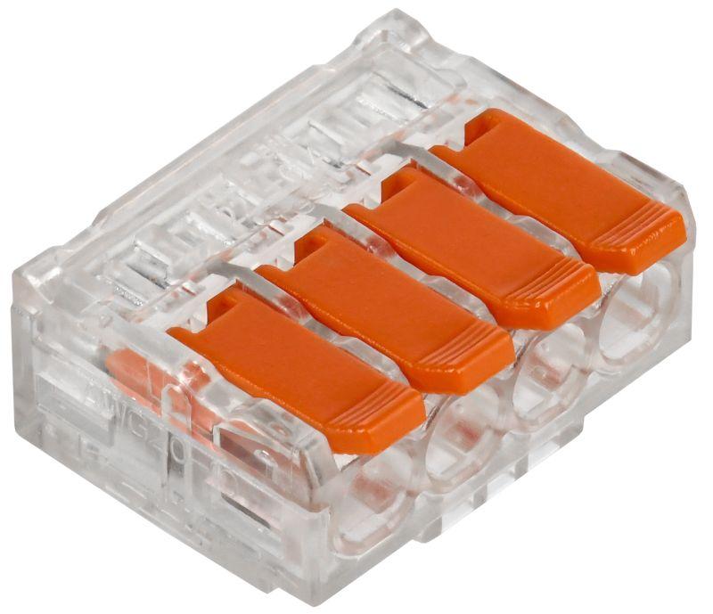 Клемма строительно-монтажная СМК 221-614 (уп.4шт) IEK UKZ40-614-004 купить оптом выгодно Клемма строительно-монтажная СМК 221-614 (уп.4шт) IEK UKZ40-614-004 оптом купить цена