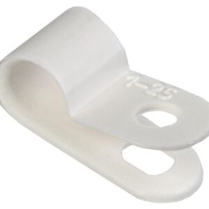 Скоба крепежная 6мм нейлон. бел. (уп.50шт) IEK USK11-06-050-K01 оптом купить цена