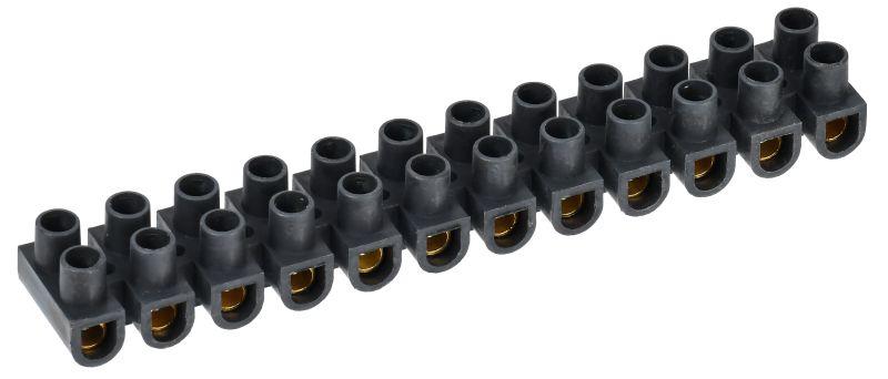 Колодка клеммная ЗВИ-20 н/г 4-10кв.мм 12 пар черн. IEK UZV5-020-06 купить оптом выгодно Колодка клеммная ЗВИ-20 н/г 4-10кв.мм 12 пар черн. IEK UZV5-020-06 оптом купить цена