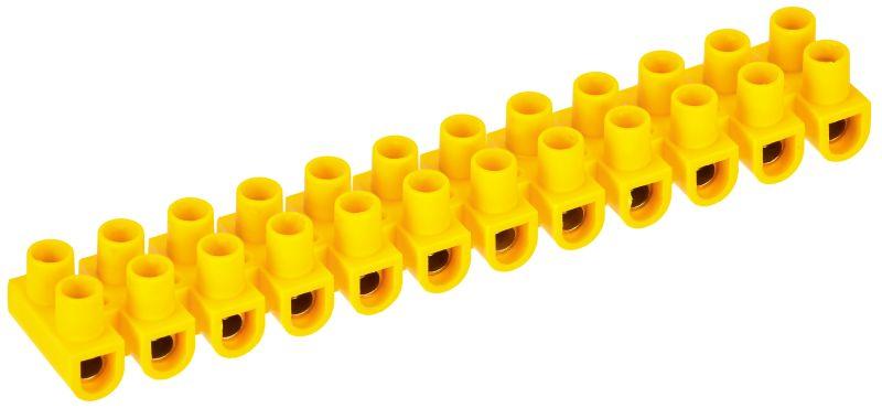 Колодка клеммная ЗВИ-20 н/г 4-10кв.мм 12 пар желт. IEK UZV7-020-06 купить оптом выгодно Колодка клеммная ЗВИ-20 н/г 4-10кв.мм 12 пар желт. IEK UZV7-020-06 оптом купить цена