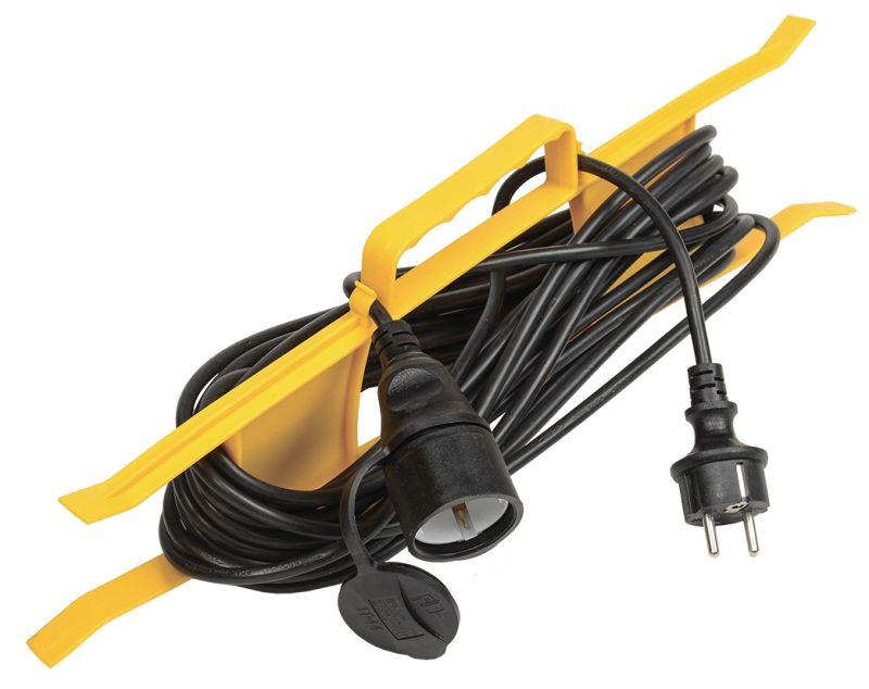 Удлинитель-шнур на рамке 1х50м с заземл. 10А IP44 УР50 2P+PE ПВС 3х1 IEK WKF14-10-01-50-44 купить оптом выгодно Удлинитель-шнур на рамке 1х50м с заземл. 10А IP44 УР50 2P+PE ПВС 3х1 IEK WKF14-10-01-50-44 оптом купить цена