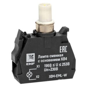 Лампа сменная с основанием XB4 бел. 230В PROxima EKF XB4-EML-W оптом купить цена
