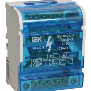 Шина на DIN-рейку в корпусе (кросс-модуль) ШНК 4х7 3L+PEN IEK YND10-4-07-100 оптом купить цена