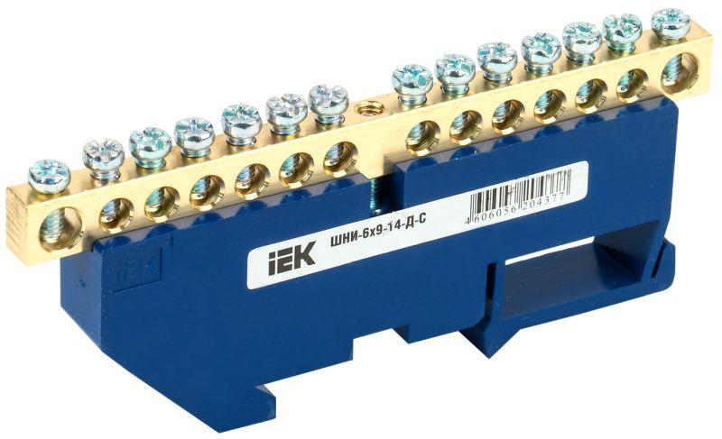 Шина нулевая на DIN-изол. ШНИ 6х9-14-Д-С IEK YNN10-69-14D-K07 купить оптом выгодно Шина нулевая на DIN-изол. ШНИ 6х9-14-Д-С IEK YNN10-69-14D-K07 оптом купить цена