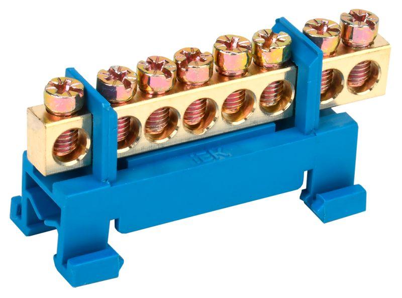 Шина нулевая на DIN-изол. "Стойка" ШНИ 6х9-8-С-С IEK YNN10-69-8P-K07 купить оптом выгодно Шина нулевая на DIN-изол. "Стойка" ШНИ 6х9-8-С-С IEK YNN10-69-8P-K07 оптом купить цена