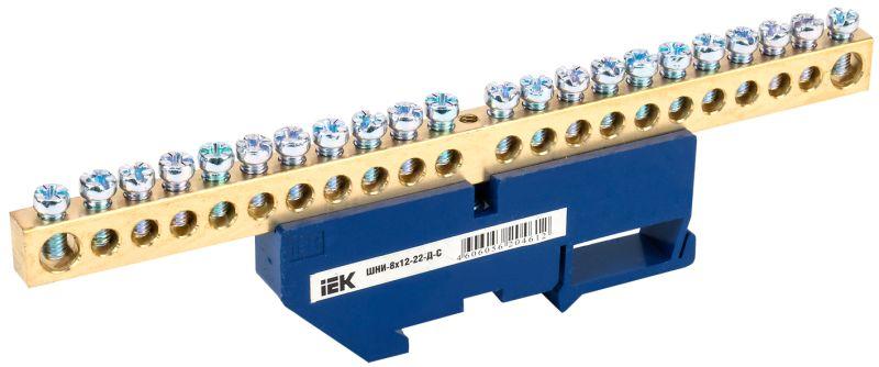 Шина нулевая на DIN-изол. ШНИ-8х12-22-Д-С IEK YNN10-812-22D-K07 купить оптом выгодно Шина нулевая на DIN-изол. ШНИ-8х12-22-Д-С IEK YNN10-812-22D-K07 оптом купить цена